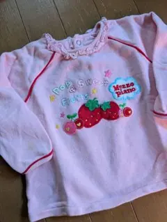 メゾピアノ♪いちごアップリケトレーナー ♪90