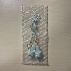 ハローキティ　シークレットキーホルダー　ミニチュアキルト　水色 スリッパ