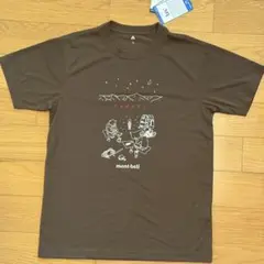 新品 mont-bell 長野限定 ウイックロン　Tシャツ　 ブラウン M