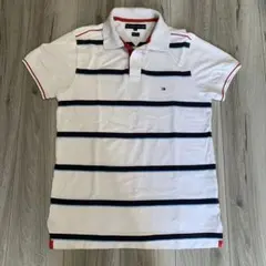 【美品】TOMMY HILFIGER／スリムフィット ポロシャツ M