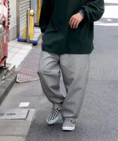 BACK NUMBER　ヒッコリーパンツ S