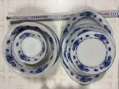 昭和レトロ 三郷陶器 SANGO 青薔薇Cing Gourmets 食器 セット - メルカリ