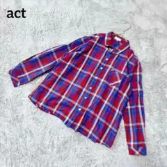 長袖シャツ【LL】チェック柄 ゆったり 大きめ 羽織 古着コーデ カジュアル