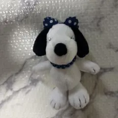 USJスヌーピー ぬいぐるみ 水玉リボン