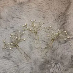 【新品】パール ヘアピン 結婚式 パーティー お呼ばれ ヘアアクセサリー