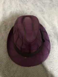 紫色 ポリエステル製ハット 56.5cm