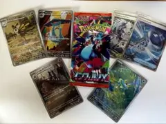 ジ*ス様 ポケモンカード デッキ汎用パーツ60枚超+未開封パック+ＡＲ SRまと