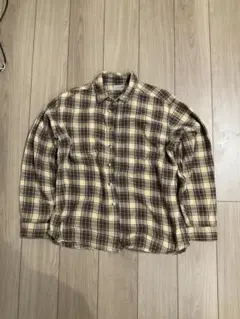L.L.Bean チェック柄ネルシャツ　ブラウン
