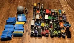 まとめ売り　カプセルプラレール　トーマス　ボルダーなど45個プラスレールセット