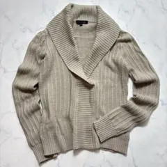 ロートレアモン　ショールカラーカーディガン　ニット　【Ｍ】2　薄カーキ　日本製