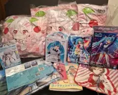 初音ミク 桜ミク プロセカ まとめ売り フィギュア クッション ブランケット 初音ミク 桜ミク プロセカ まとめ売り フィギュア クッション