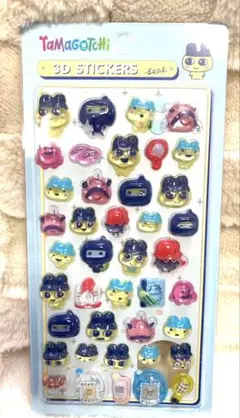 ボンボンドロップシール風　Tamagotchi 3Dステッカー