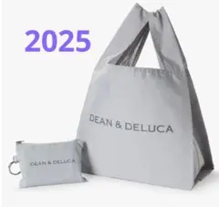 DEAN & DELUCAポーチ付きエコバッグ✨グレー