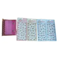 きゅるる　シール　4個　シール帳セット