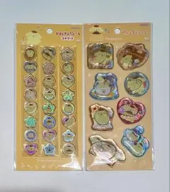 ポムポムプリン　ウォーターシール　おはじきシール