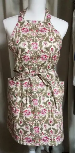ハンドメイドエプロン花柄