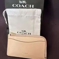 YM様専用年末値下げ❗️新品未使用❣️COACH ピンク レザー カードケース