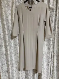 ナチュラルビューティーベーシック　decor 長袖七分袖ワンピース　S