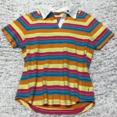 キャロウェイ　ゴルフ　ポロシャツ　ボーダー　カラフル　Mサイズ
