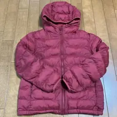 UNIQLO ライトウォームパデットパーカー 140 赤