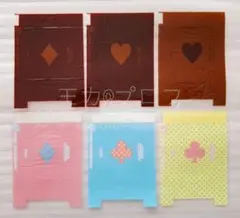 チロルチョコ　包み紙●DECOれるチロルチョコ、メッセージチロル　6枚セット