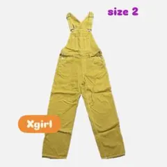 Xgirl エックスガール サロペット オーバーオール イエロー デニム風のサムネイル