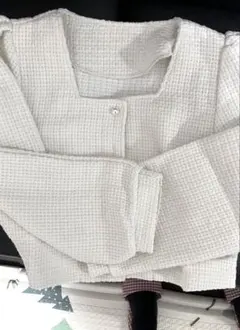 レディース　無地ボタン　カジュアルジャケット　秋冬