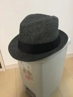 グレー系フェドーラハット