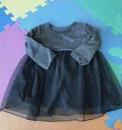 ユニクロ　チュールワンピース　グレー
