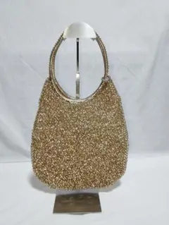 美品 ANTEPRIMA アンテプリマ ワイヤーバッグ シャンパンゴールド