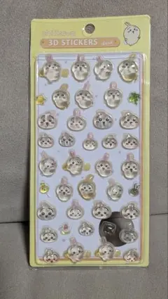 値下げ！　3Dステッカーシート　うさぎ