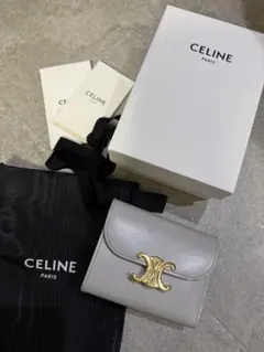 CELINE セリーヌ トリオンフ キーケース ライトストーン 限定色 完備品 CELINE セリーヌ トリオンフ キーケース ライトストーン 限定色 完備品