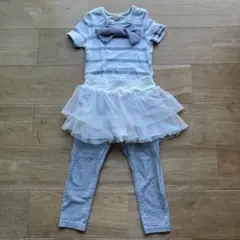 試着のみ☆Bee リボン付きトップス　80 90 韓国子ども服