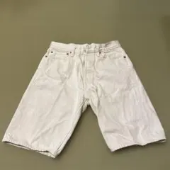 ボンクラBONCOURA ホワイト デニムショートパンツのサムネイル