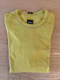 【美品】HUGO BOSS ヒューゴボス 長袖ニット L スリムフィットのサムネイル