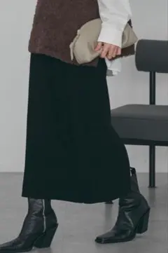 バイパチリブニットタイトスカート＜静電気軽減＞