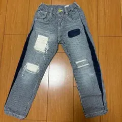 1 / 4 ブリーズ（BREEZE）ヒッコリーストライプデニム　130㎝