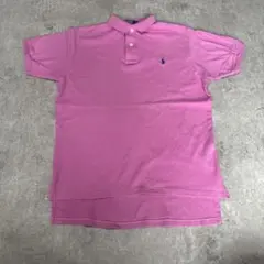 ポロラルフローレン ポロシャツ ピンク 100%コットン 定番