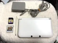 【美品】ニンテンドー3DS LL ホワイト 本体 ドラクエ7ソフト