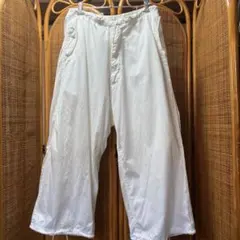 GANRYU ホワイト デニム サルエルパンツ Mサイズ - メルカリ
