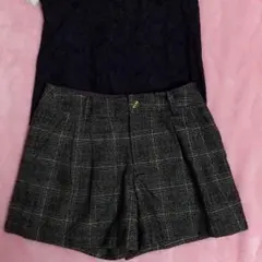 ロペピクニック♡ショートパンツ♡チェック♡レトロガーリー