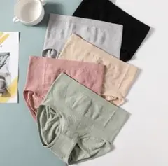 【4枚セット】レディースハイウエスト深ばき美形ショーツお腹まで包むショーツ下着