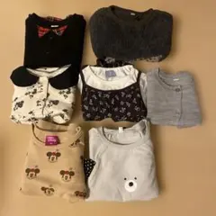 女の子向け　子供服　長袖　ミニー柄トレーナーセット（95cm以下）