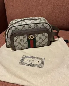 ★美品★ グッチメンズ セカンドバッグクラッチバッグGGスプリーム 751811