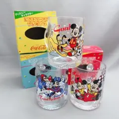 1993年未使用　ディズニー✖️コカコーラ　グラスマグカップ　レトロ　レア