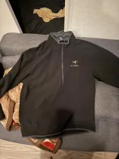 ARC'TERYX ブラック カナダ製　ハーフジップ フリースXL