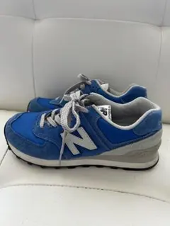 New Balance 574 青/グレースニーカー