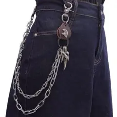 錢包鏈 銀色 鷲爪 老鷹 龐克 搖滾