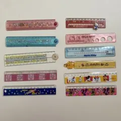 へ*可様 平成　定規　レトロ　サンリオ　ディズニー　まとめ売り　当時物