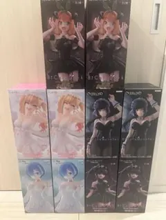 BiCute フィギュア　レム　ナーベラル　中野四葉　時崎狂三　喜多川海夢